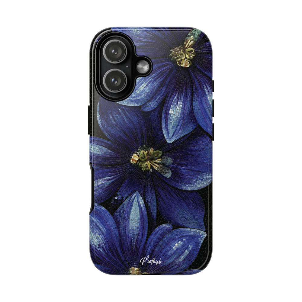 Blue Floral Tough Case