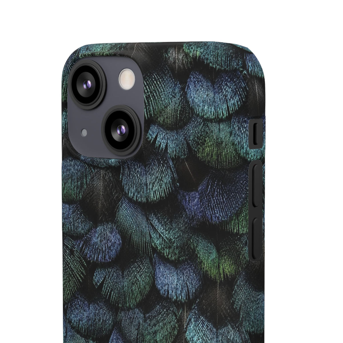 Iridescent Feather Snap Case