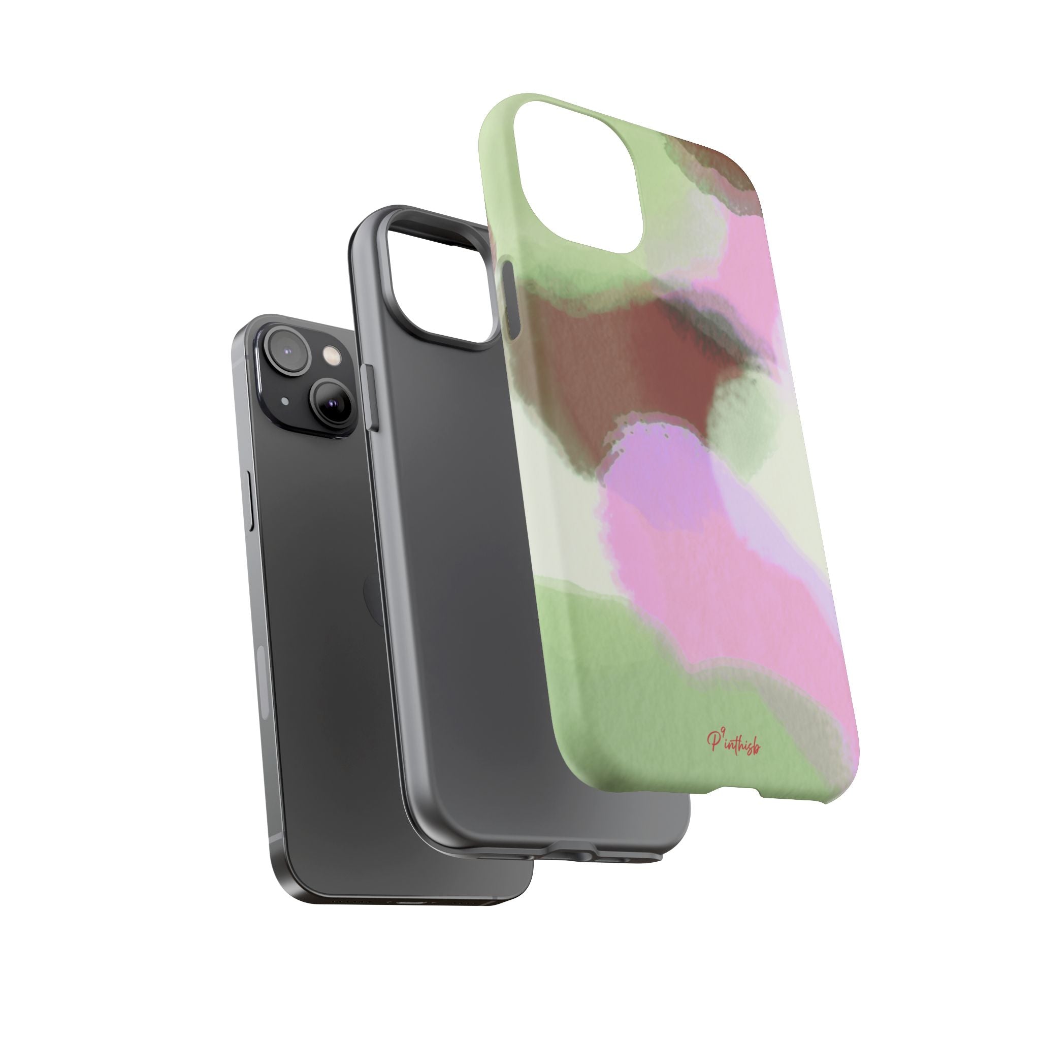 Abstract Pastel Camouflage Tough Phone Case