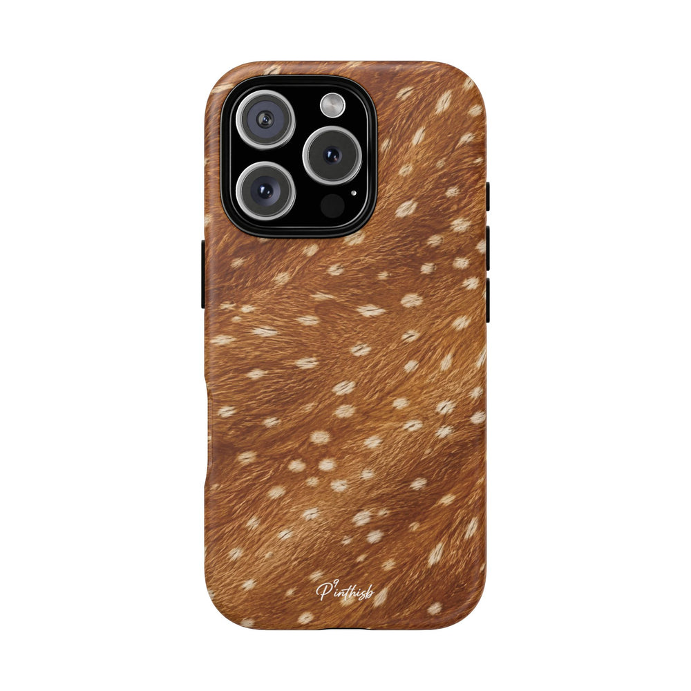 Caramel Deer Pattern Tough Case