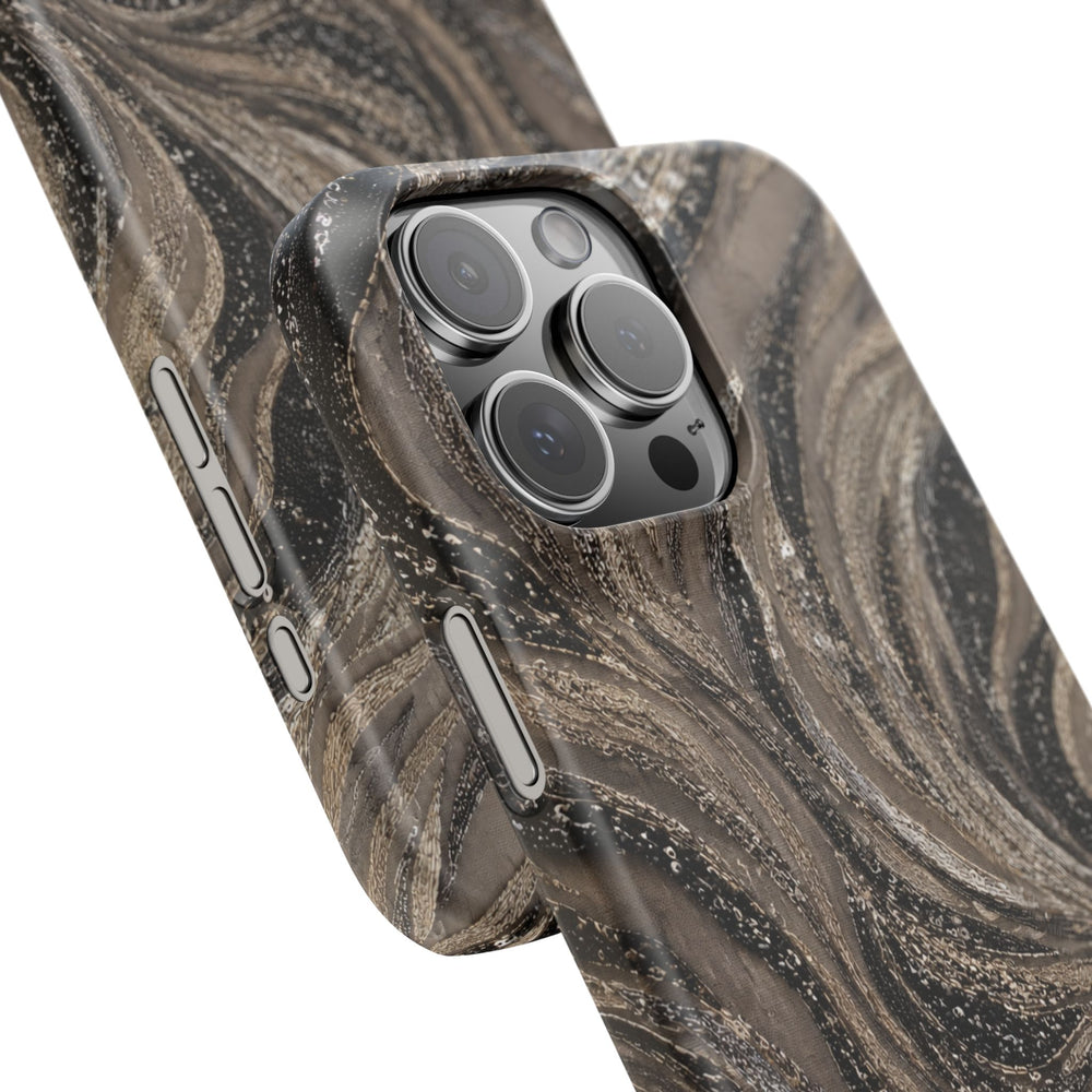 Neutral Swirl Protective Snap Case