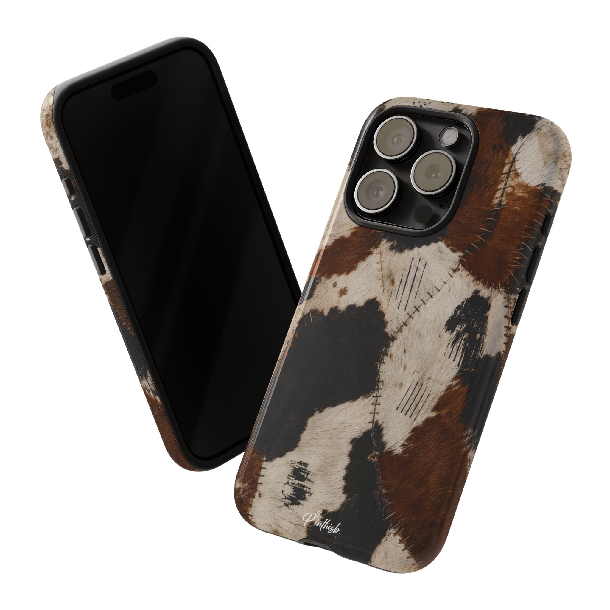 Brown & Black Animal Print Tough Case