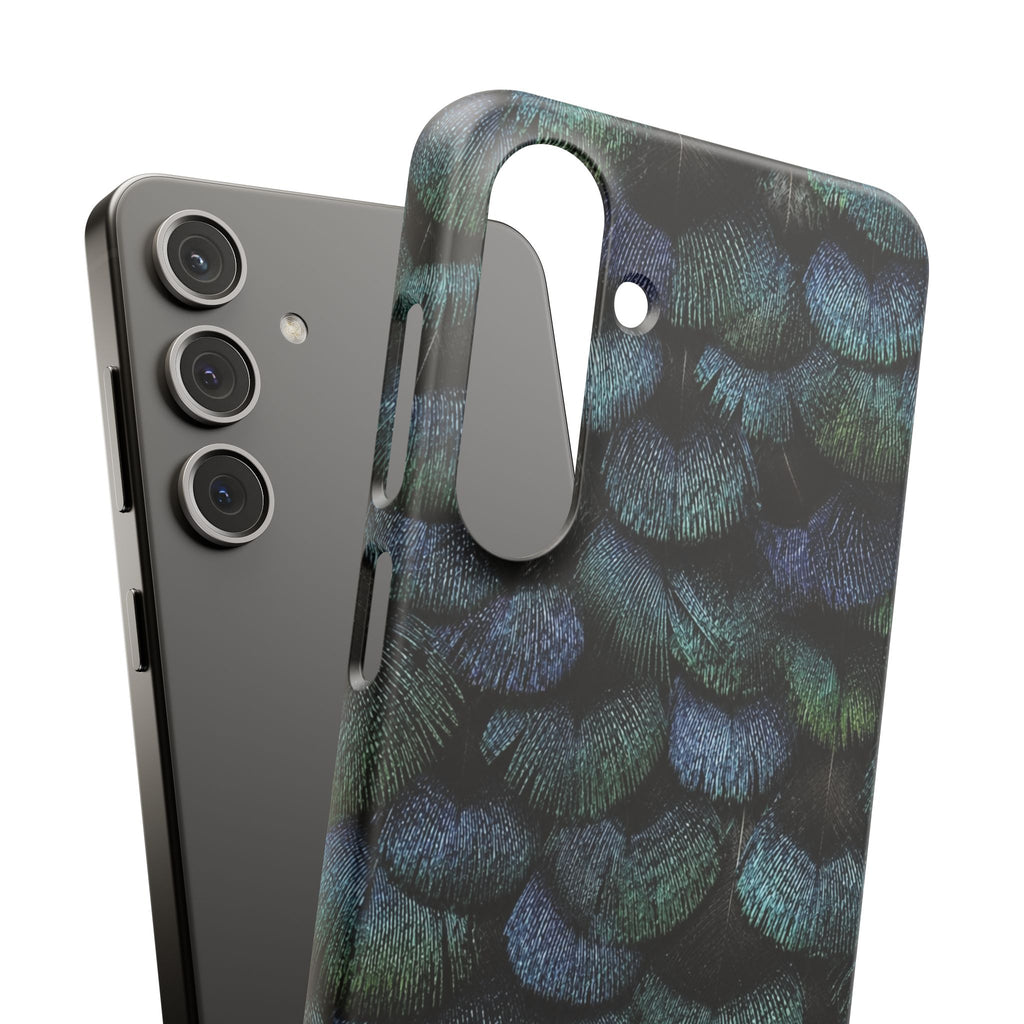 Iridescent Feather Snap Case
