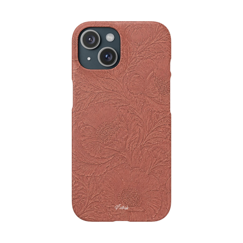 Embossed Floral Snap Case