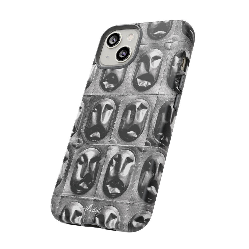 Metallic Mask Grid Tough Case