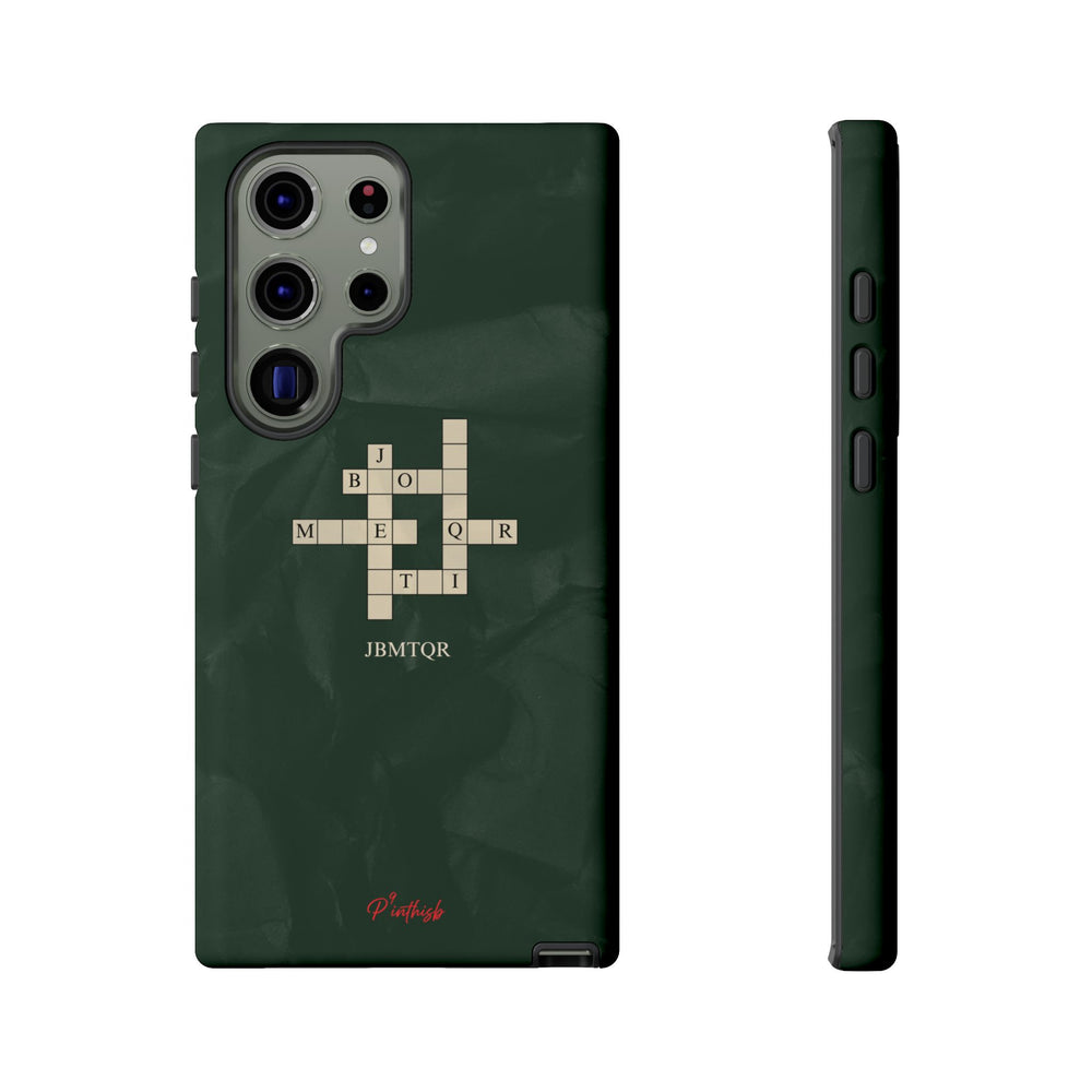 "JBMTQR crossword" Tough Phone Case
