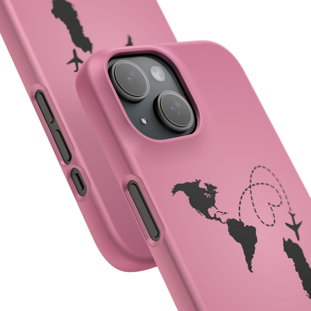 America to Albania Pink Snap Phone Case