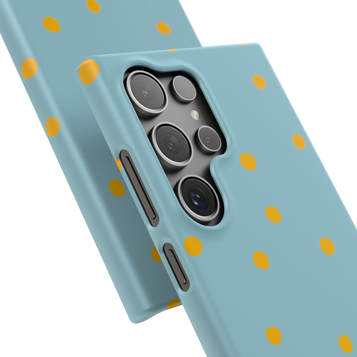 Blue & Yellow Polka Dot Snap Phone Case