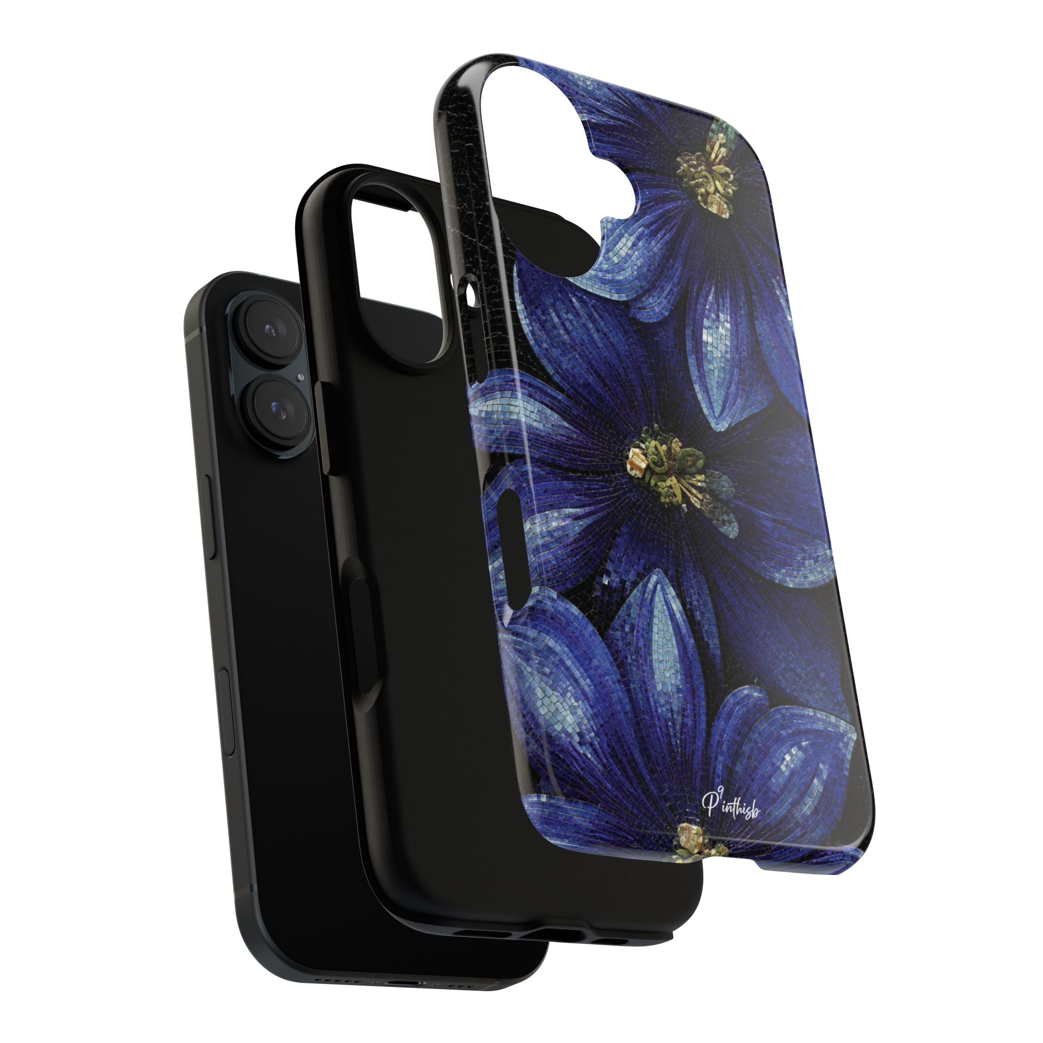 Blue Floral Tough Case