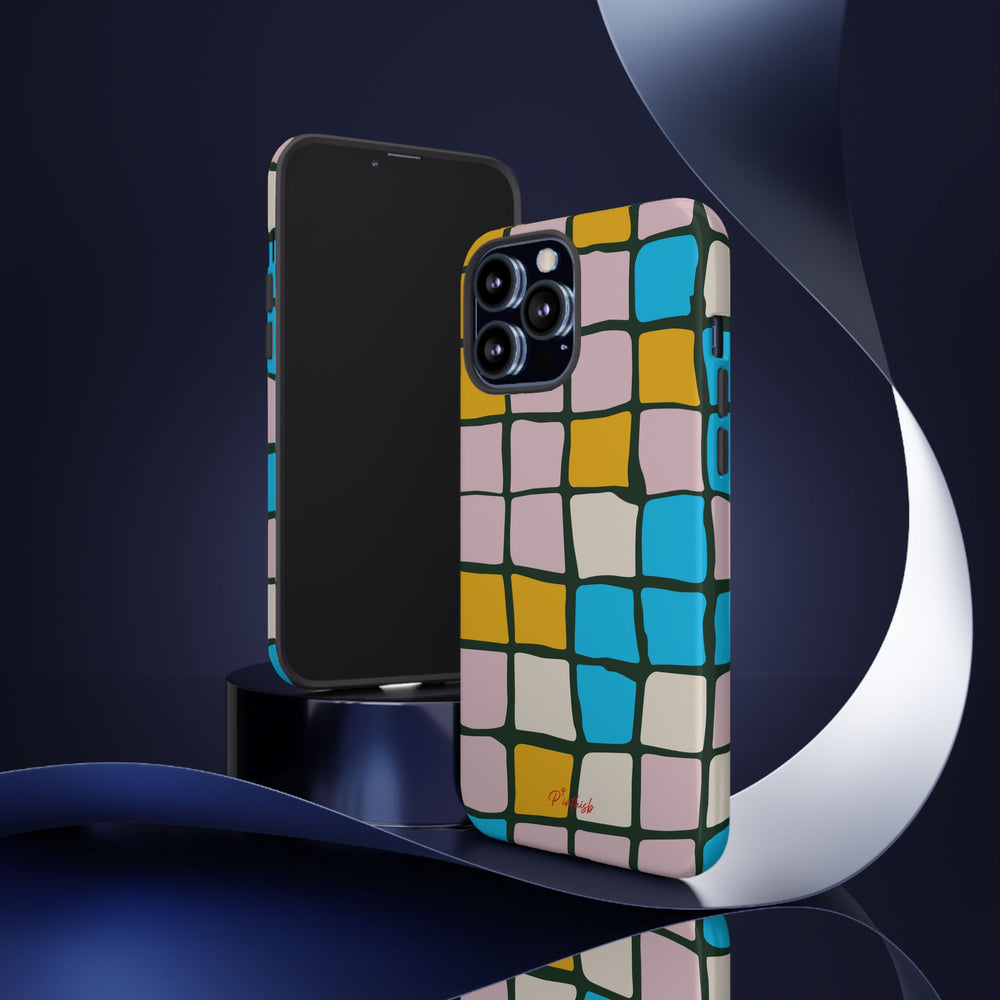 Color Grid Tough Phone Case