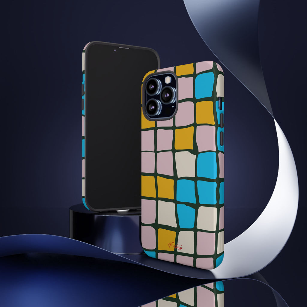 Color Grid Tough Phone Case