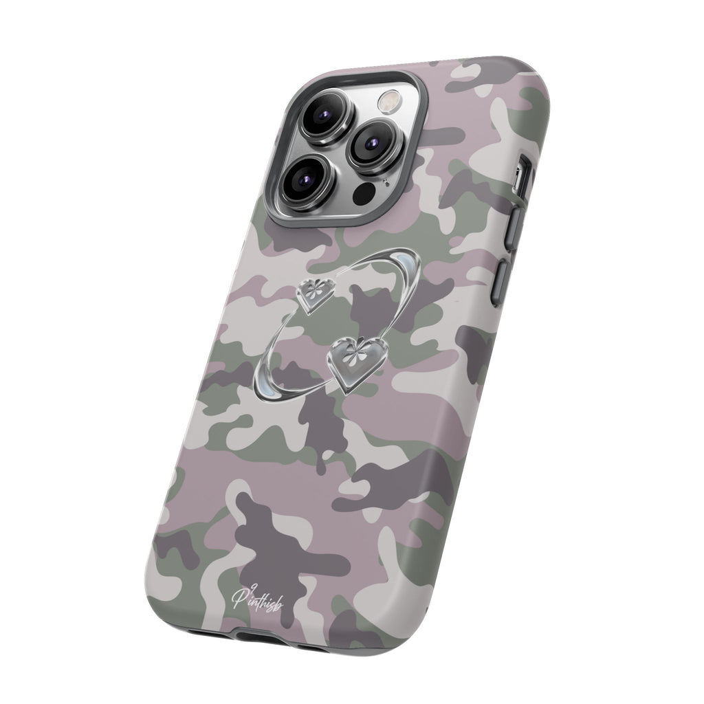 Camouflage Heart Tough Phone Case