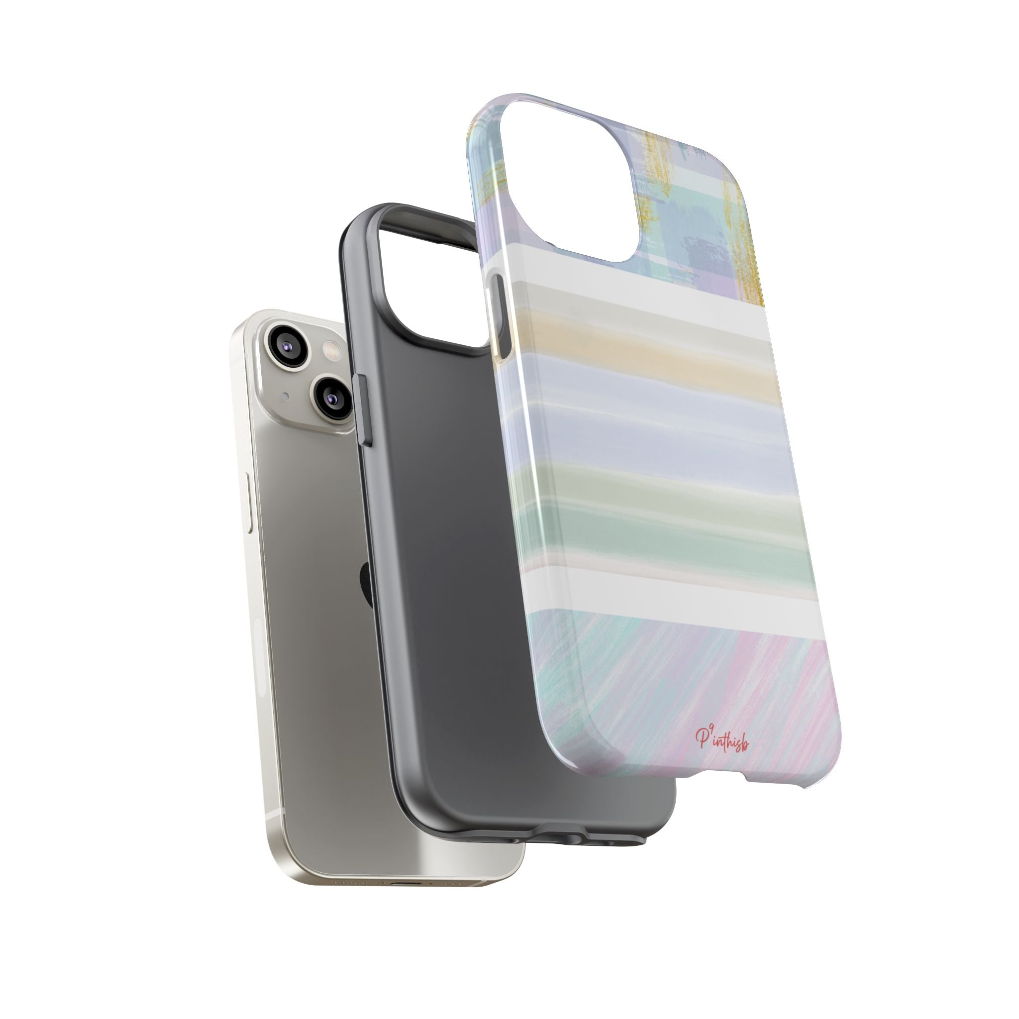 Pastel Stripe Tough Phone Case
