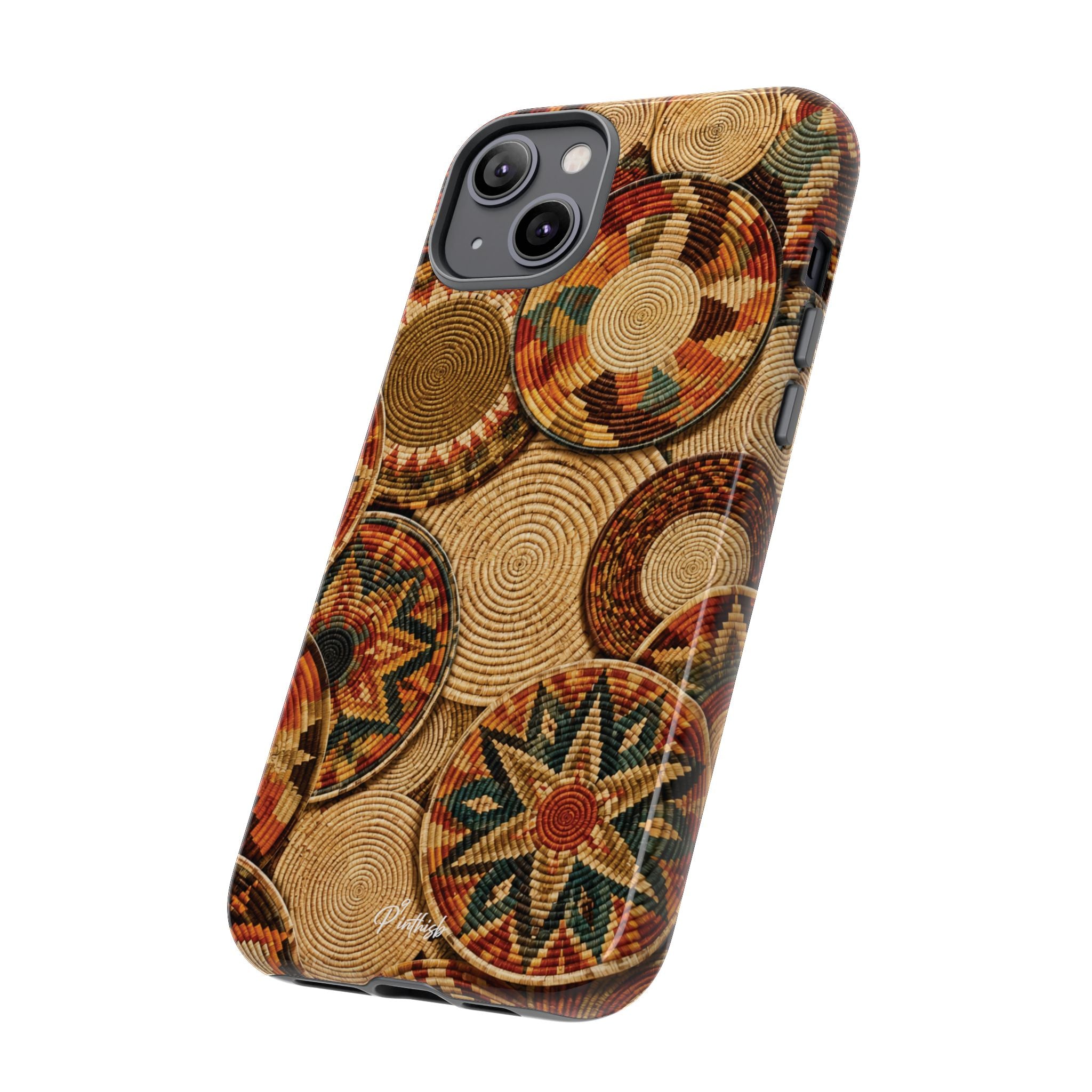 Bohemian Woven Basket Pattern Tough Case