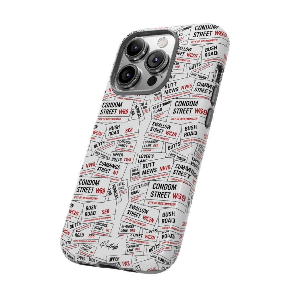 Cheeky London Street Signs Phone Case