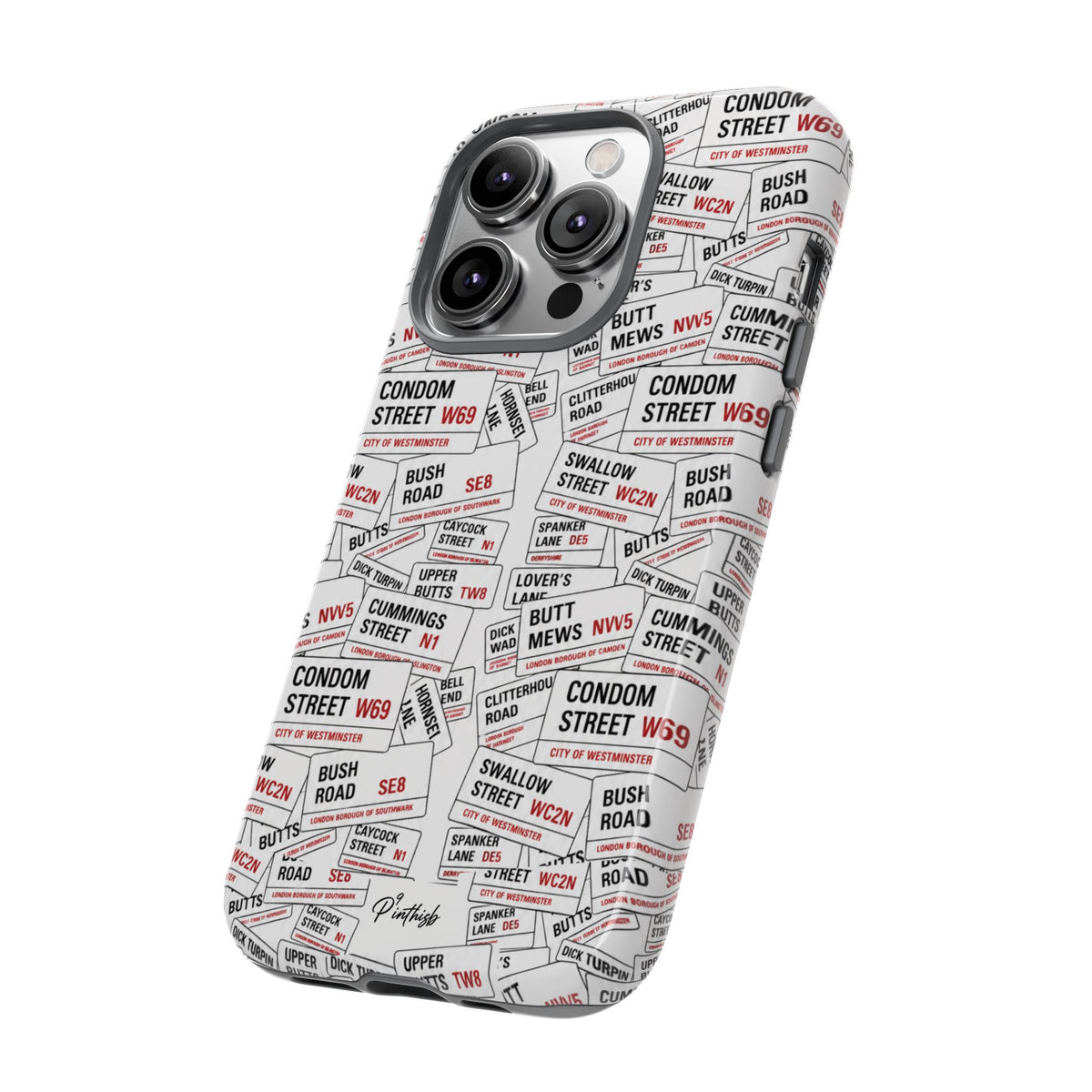 Cheeky London Street Signs Phone Case