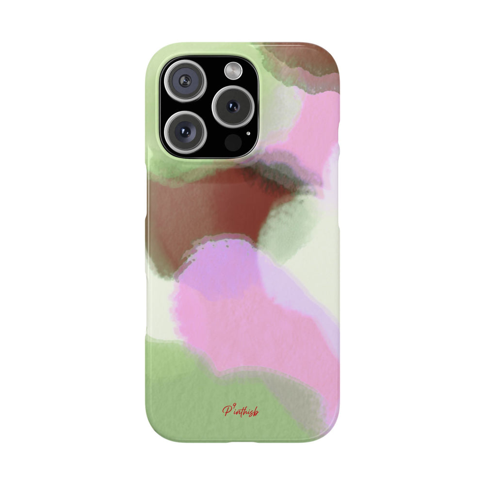 Abstract Pastel Camouflage Snap Phone Case