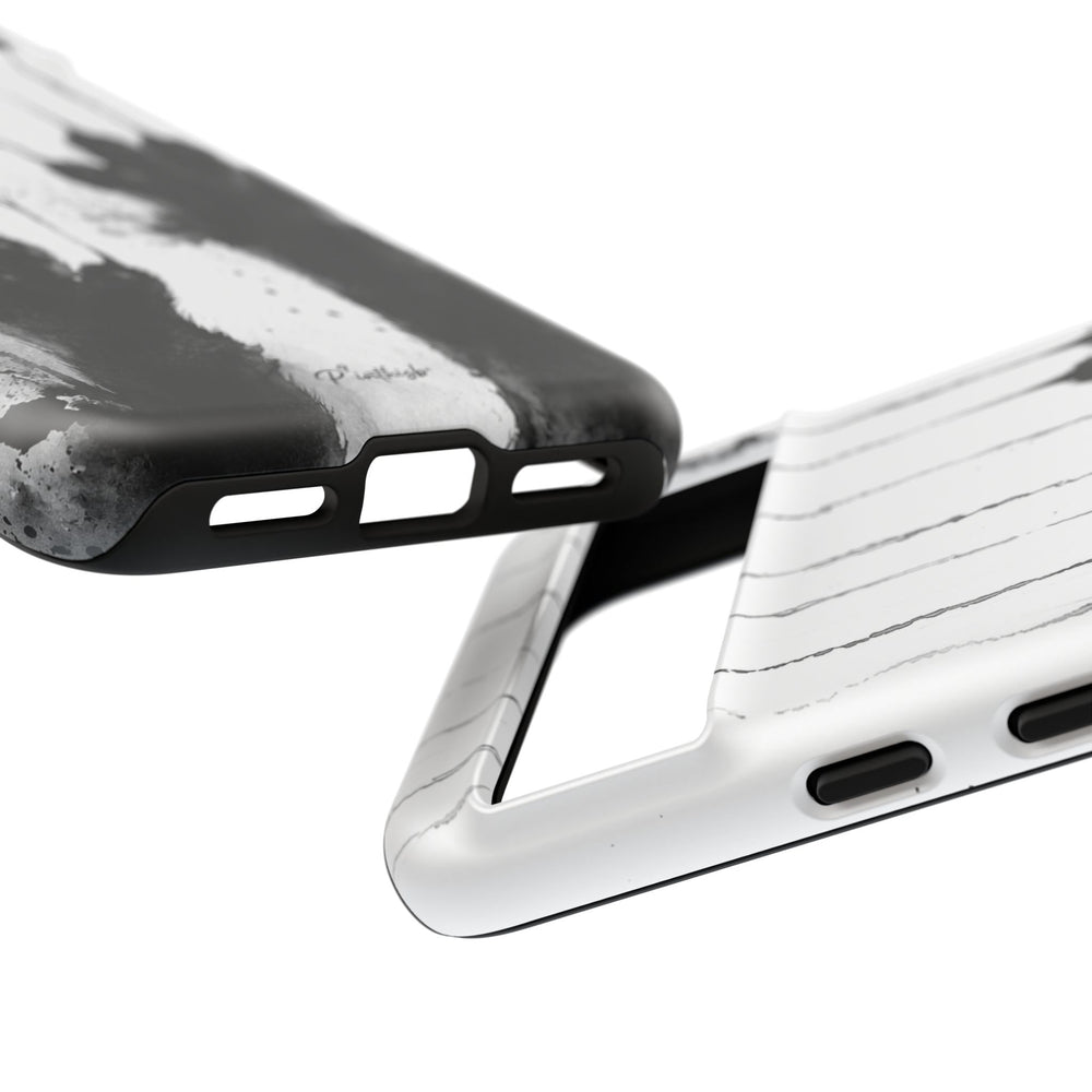Black Ink Paw Print Tough Case