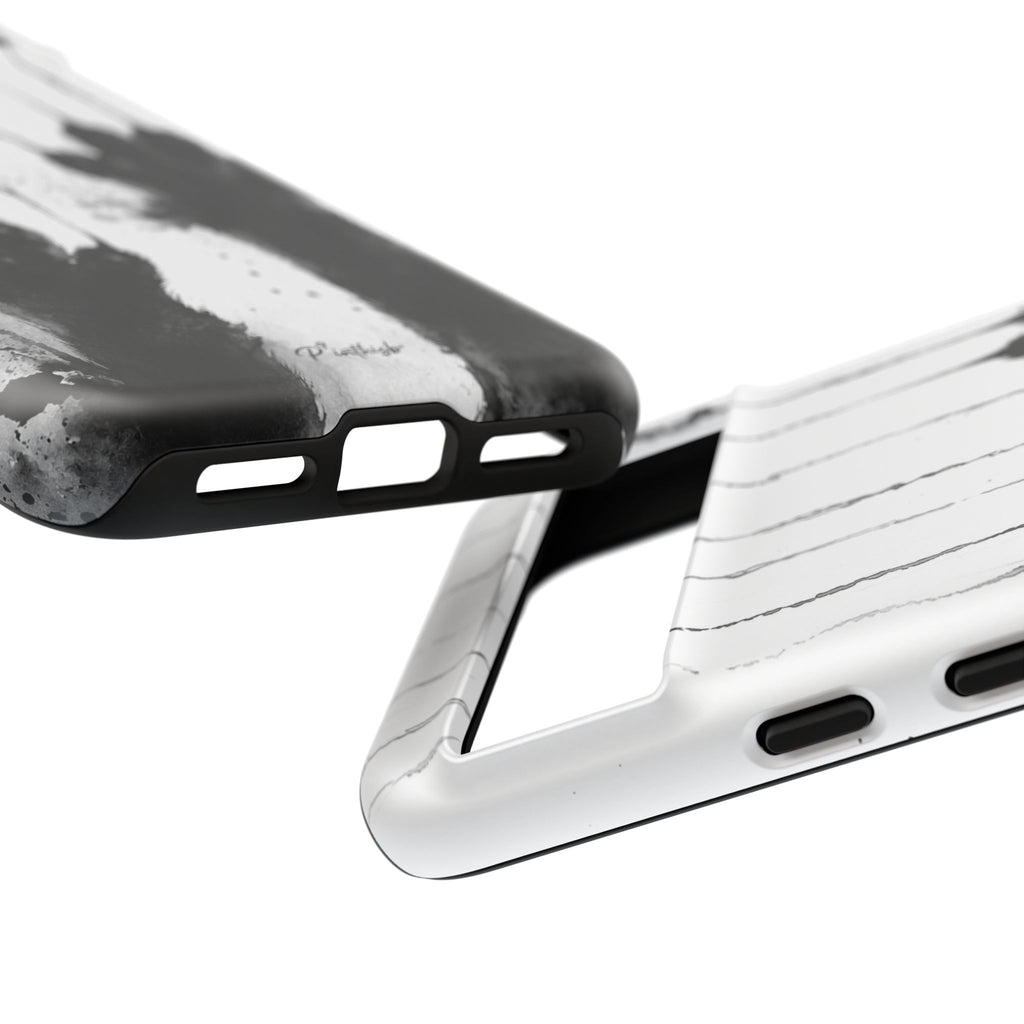 Black Ink Paw Print Tough Case