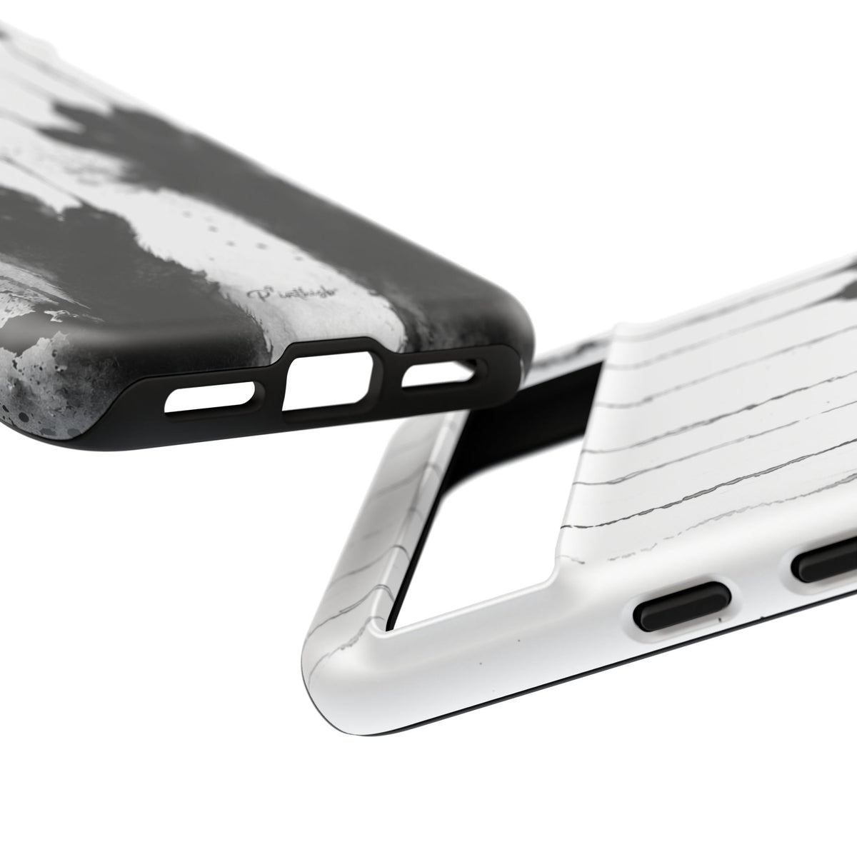 Black Ink Paw Print Tough Case