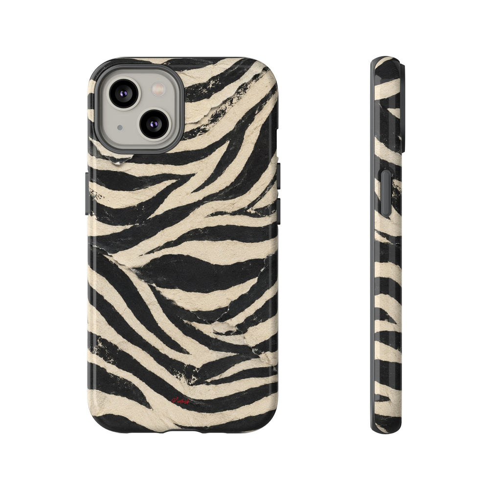 Wavy Peach & Mauve Tough Case