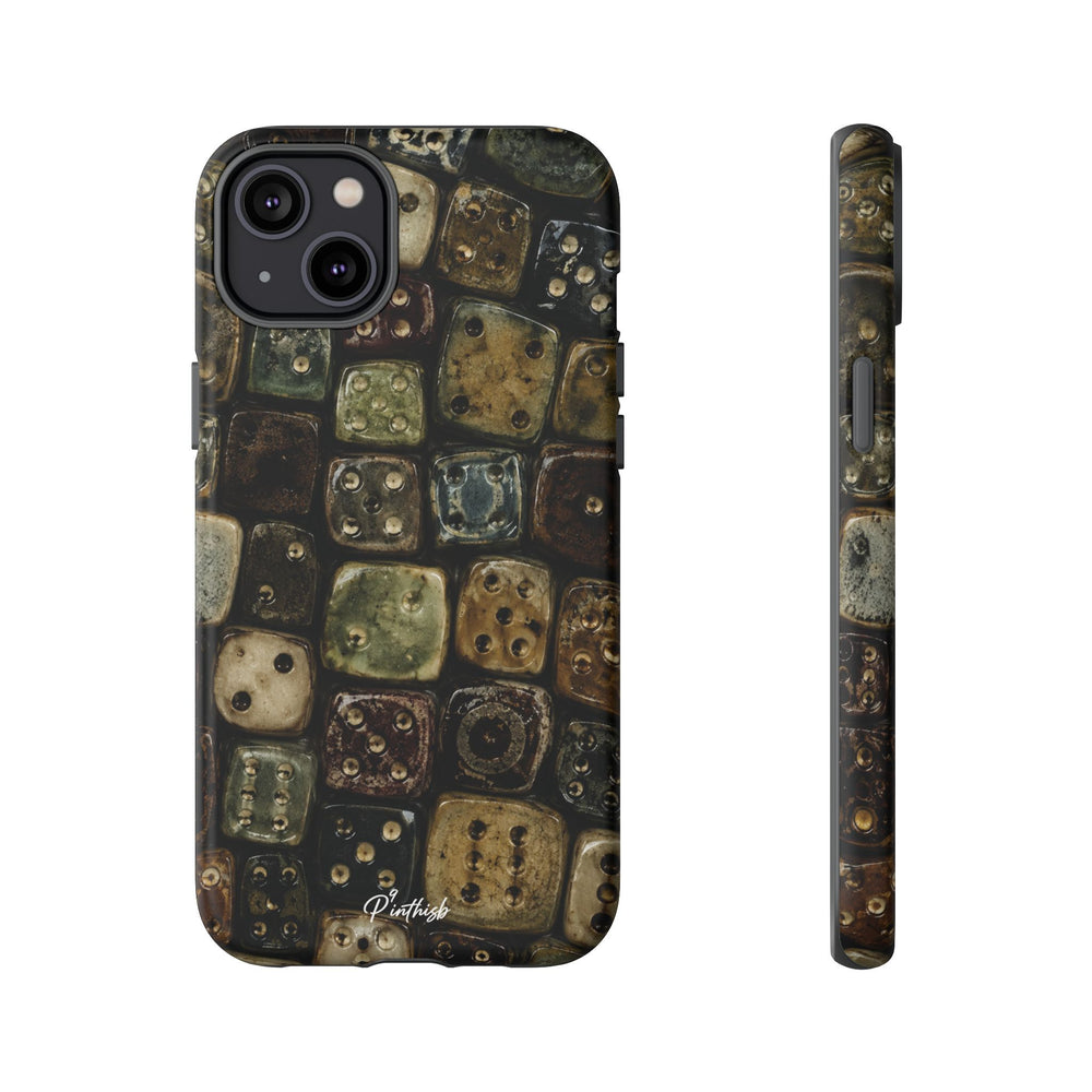 Vintage Dice Tile Phone Case