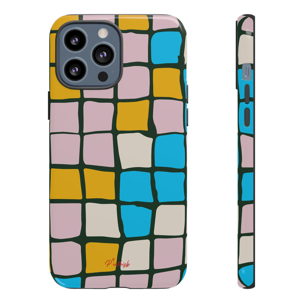 Color Grid Tough Phone Case