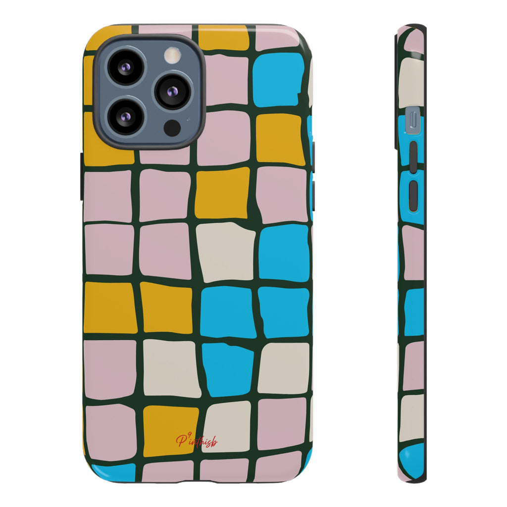 Color Grid Tough Phone Case
