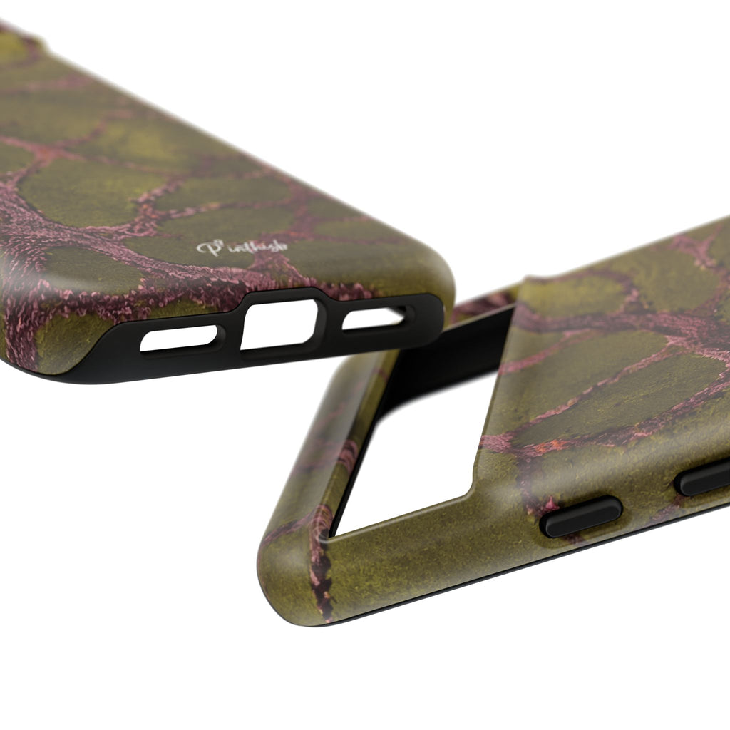 Olive & Rose Gold Tree Pattern Phone Case
