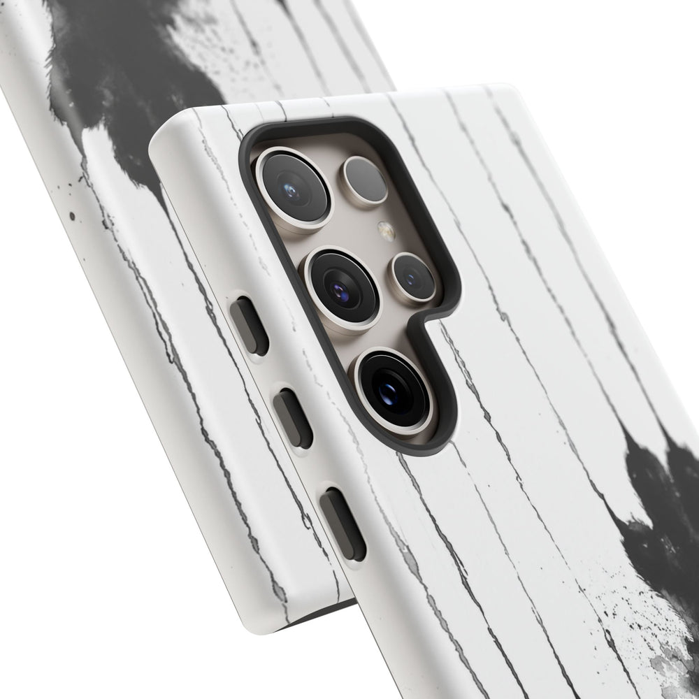 Black Ink Paw Print Tough Case
