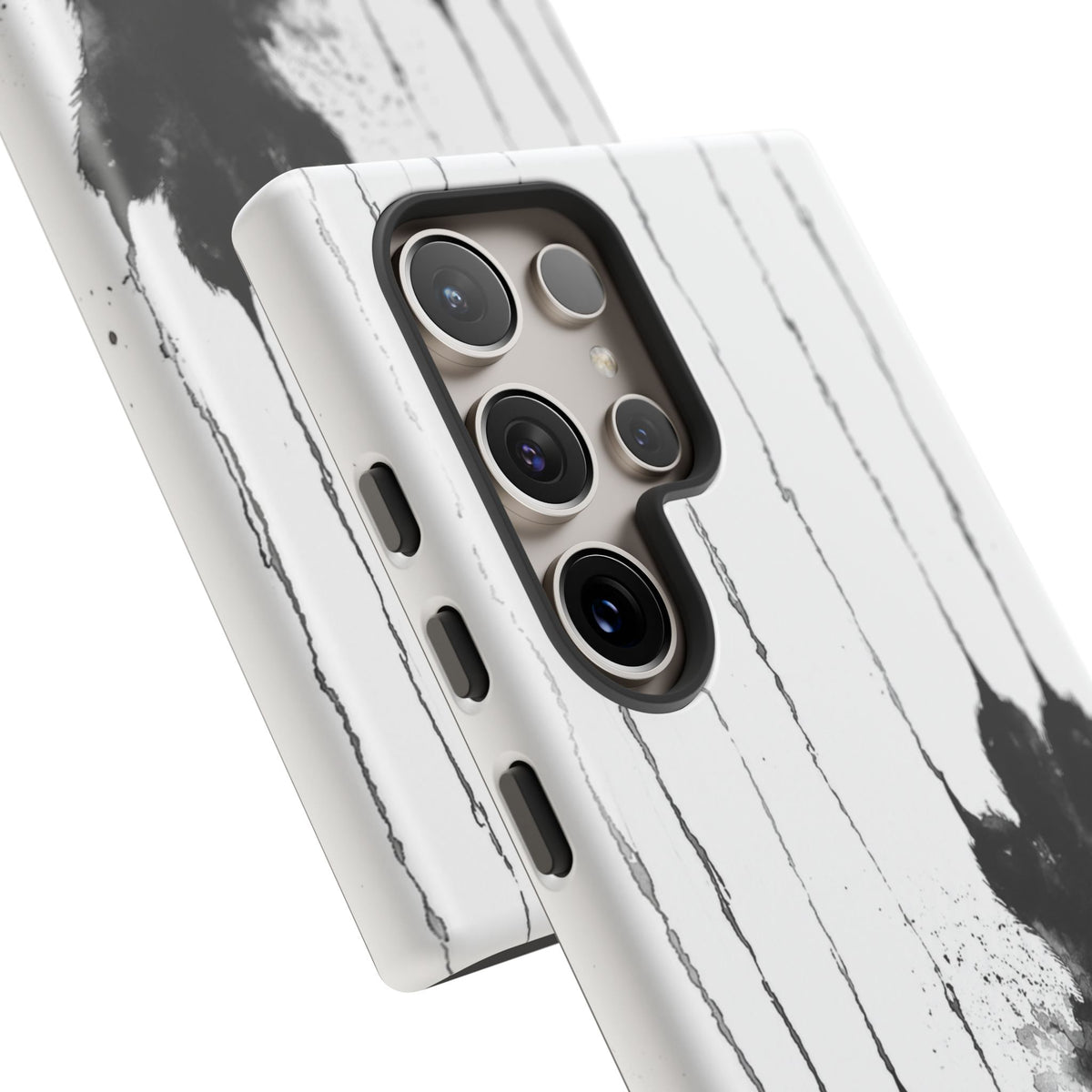 Black Ink Paw Print Tough Case