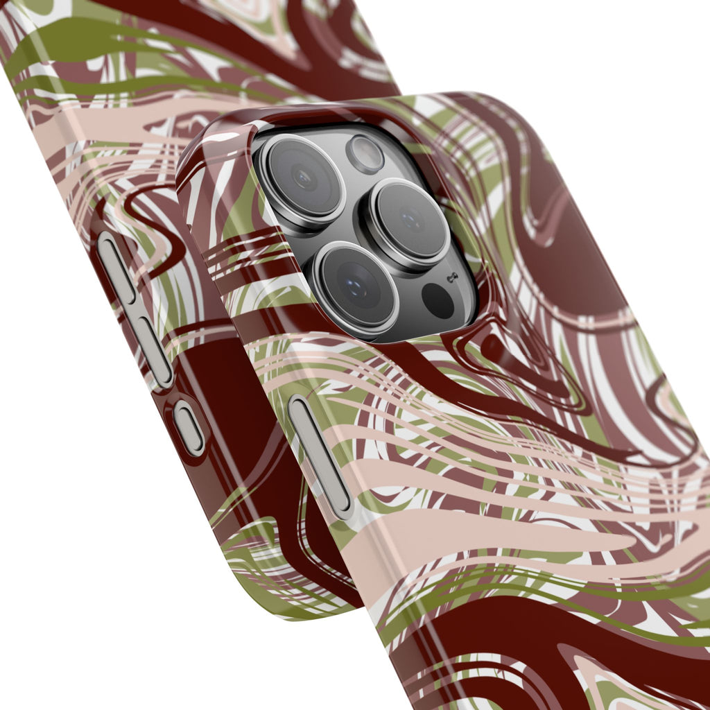 Abstract Marbled Snap Phone Case