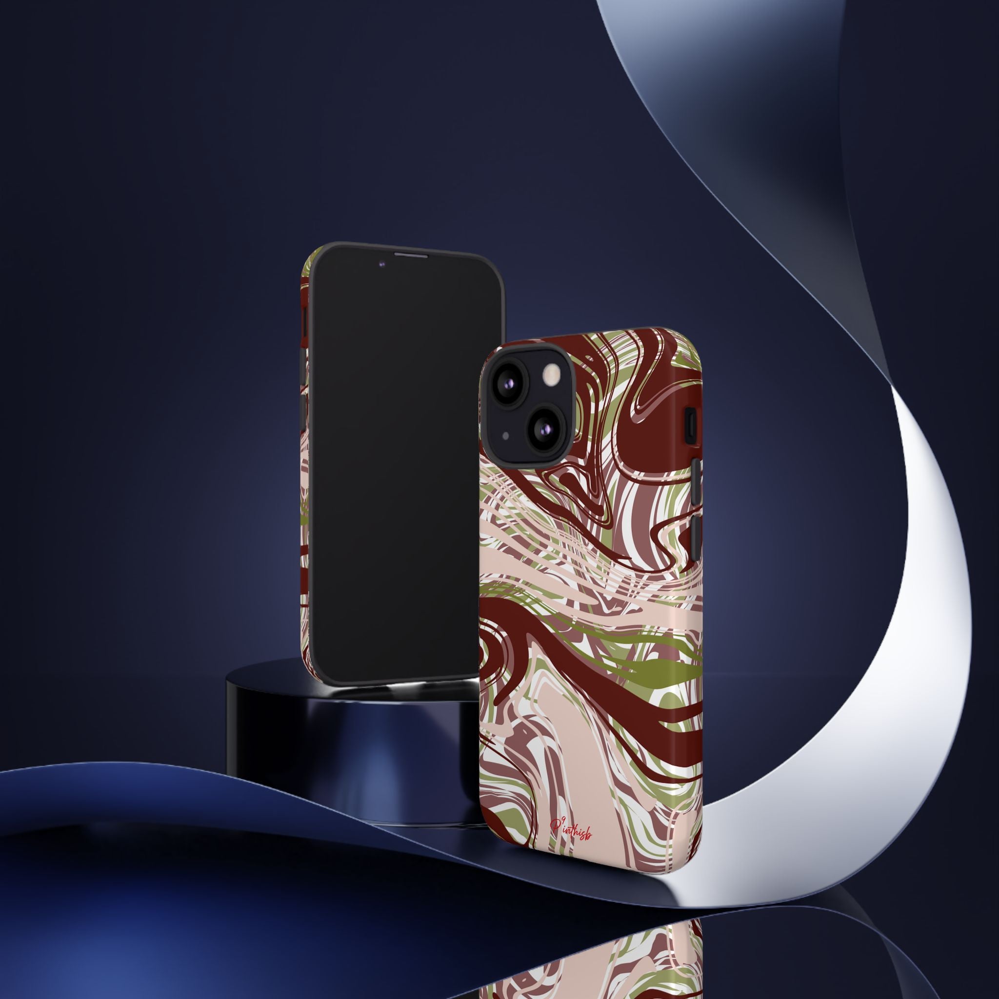 Abstract Marbled Tough Phone Case
