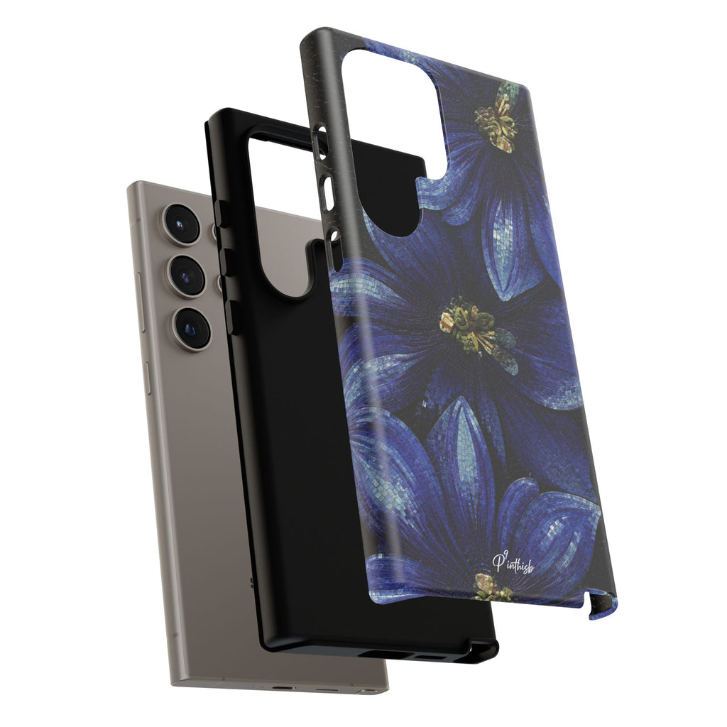 Blue Floral Tough Case