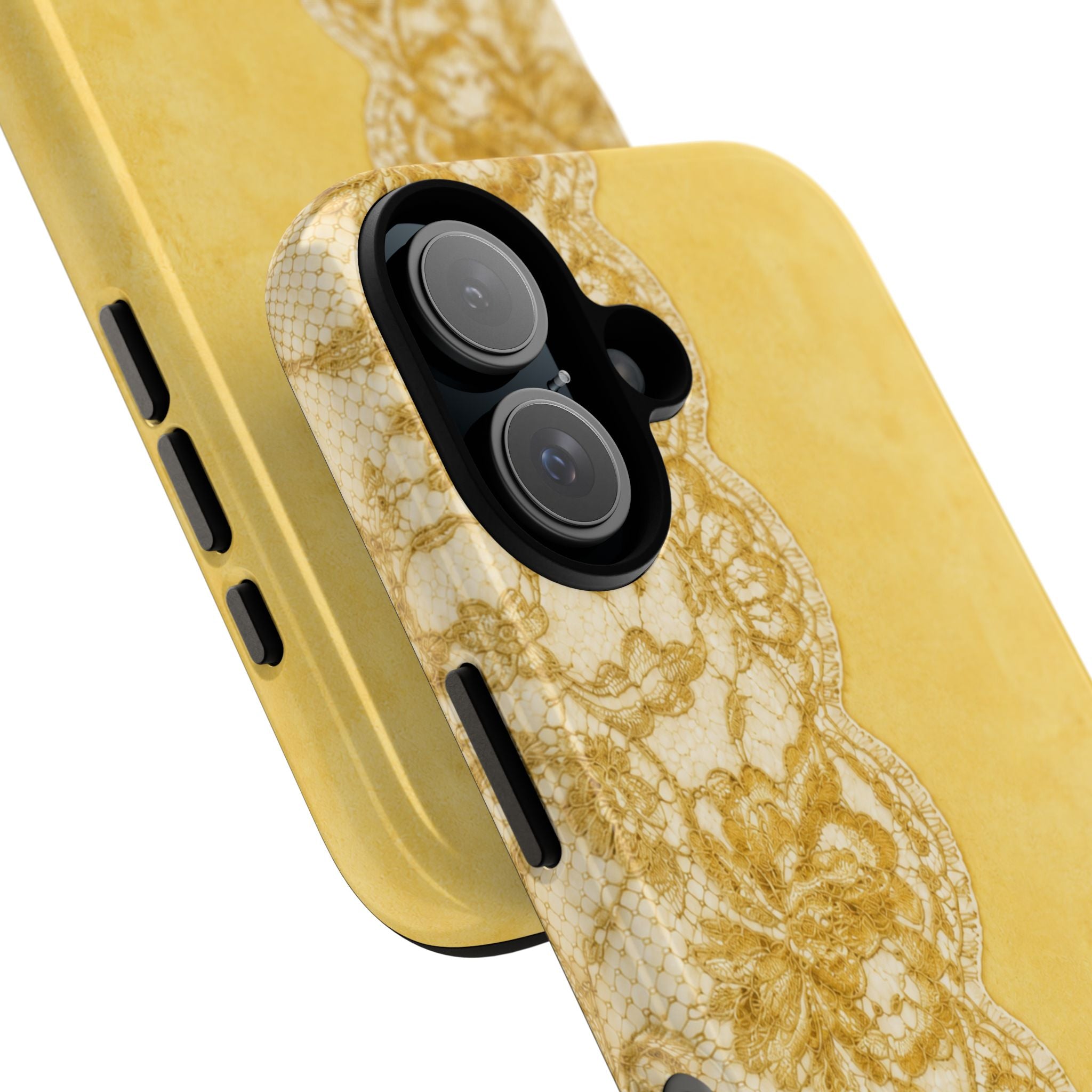 Yellow Vintage Lace Tough Case