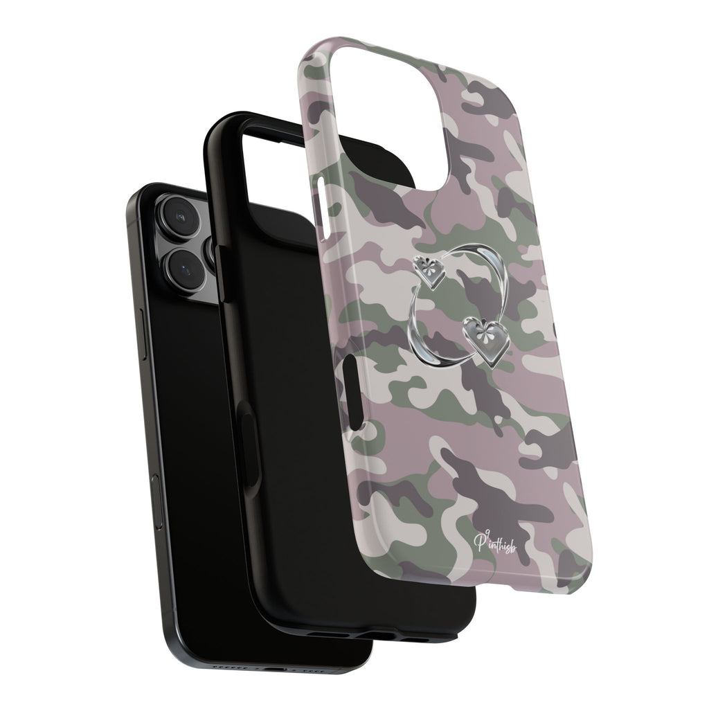 Camouflage Heart Tough Phone Case
