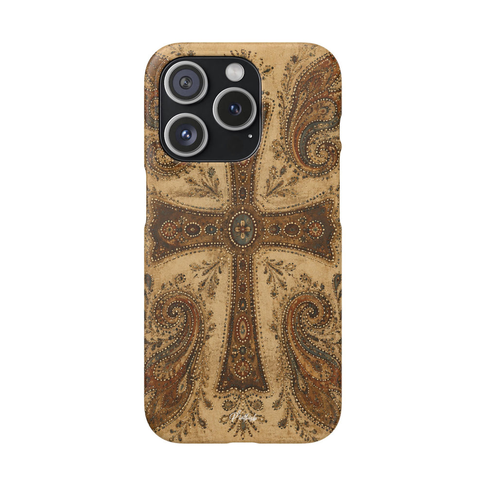 Cross Paisley Snap Case