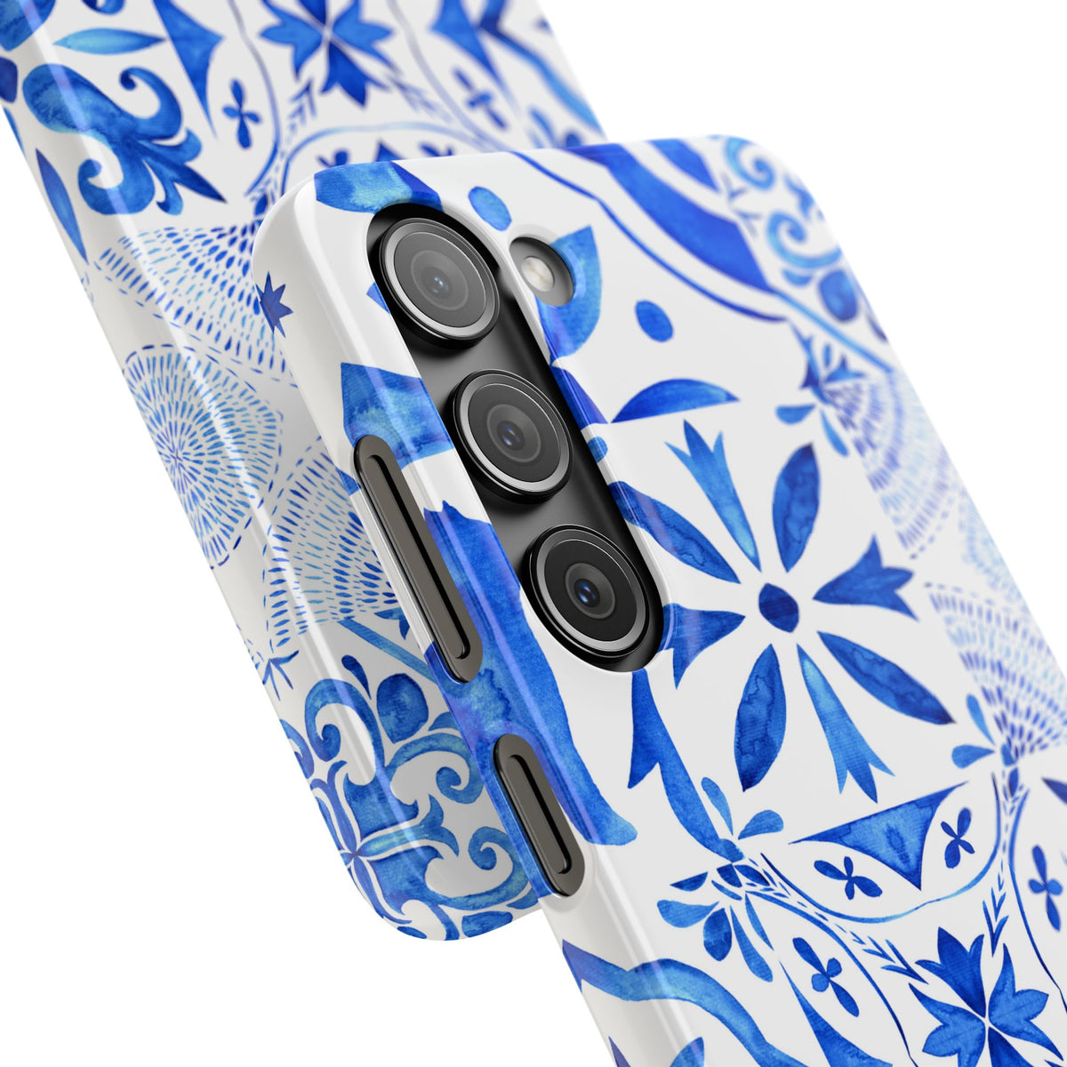 Blue Tile Pattern Snap Phone Case