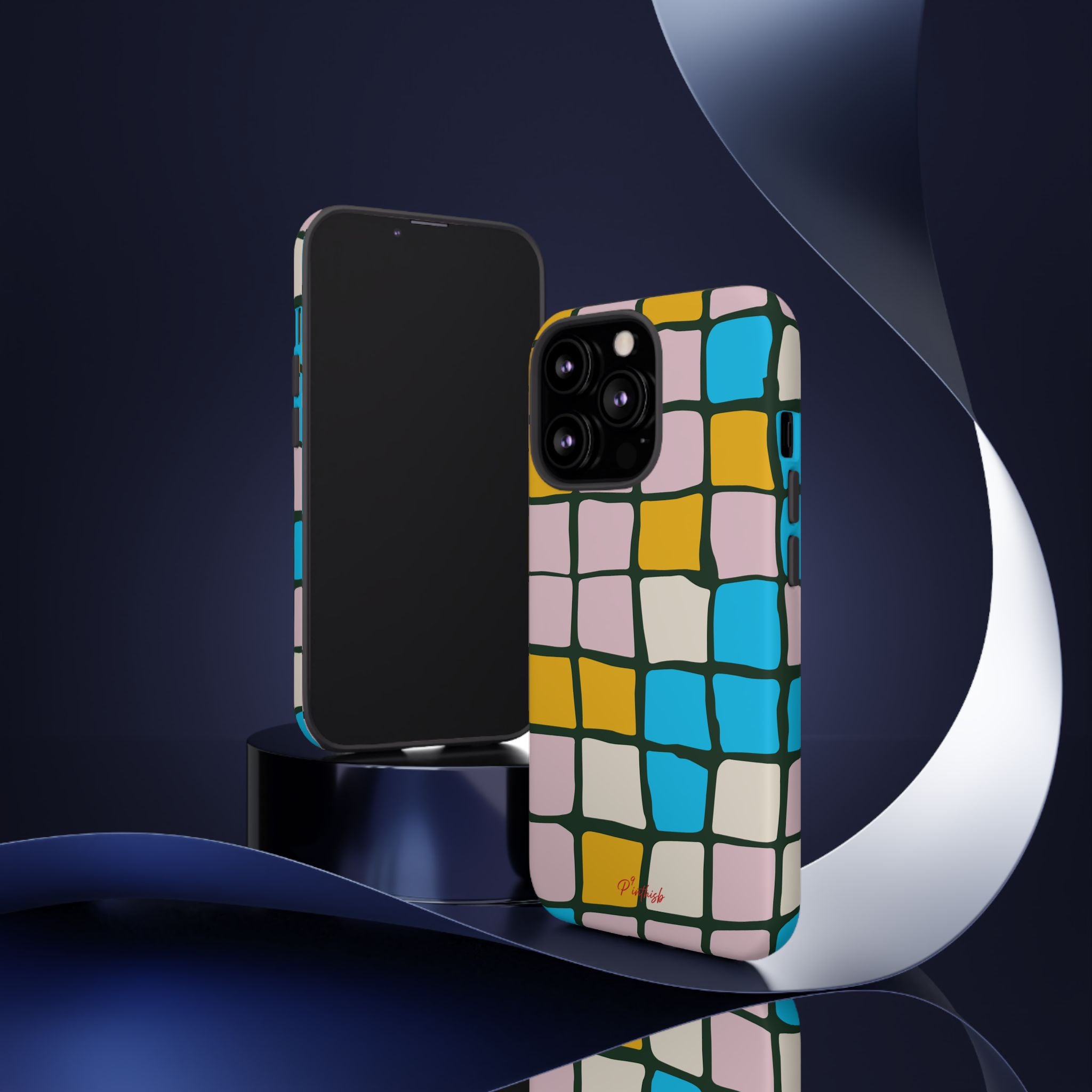 Color Grid Tough Phone Case