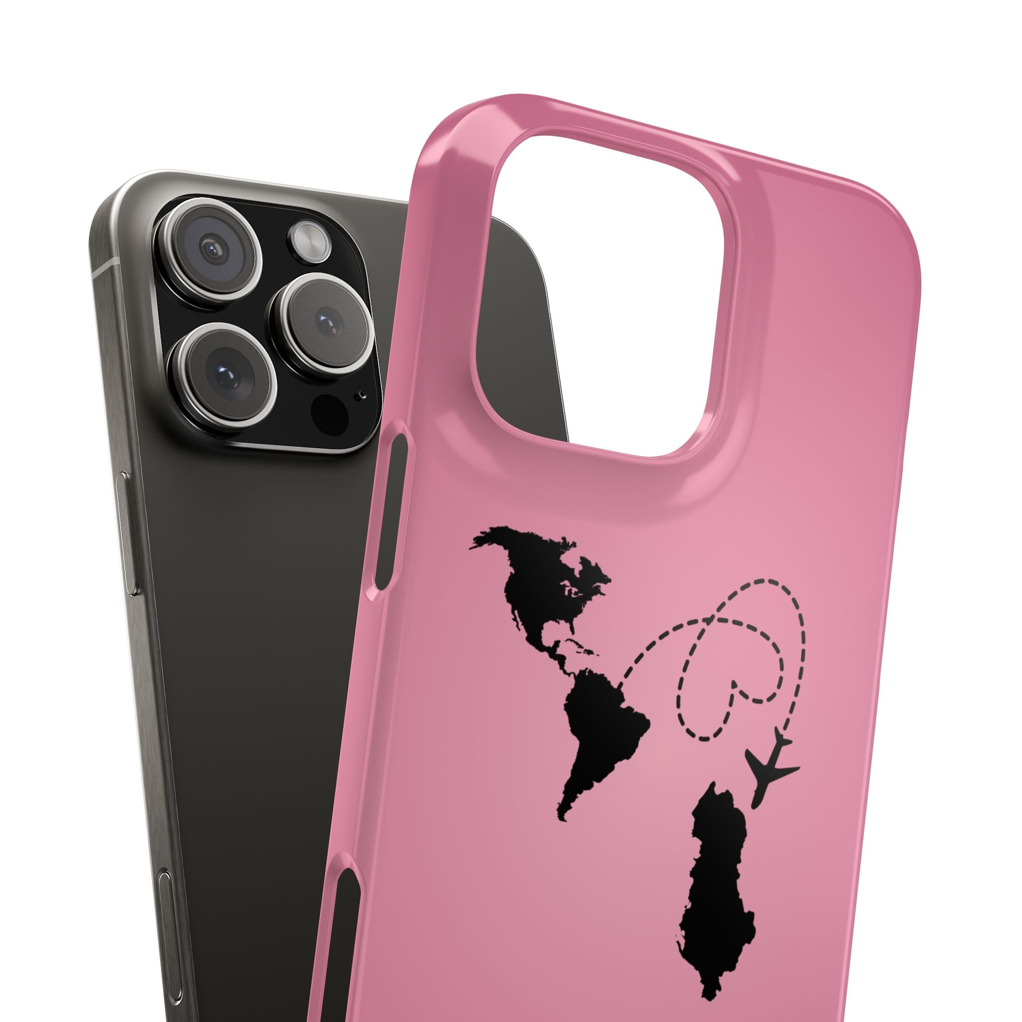 America to Albania Pink Snap Phone Case