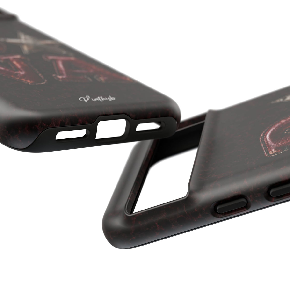 Geometric Blue Diamond Tough Phone Case