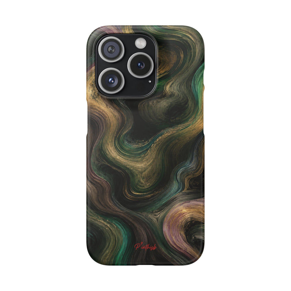 Marbled Forest Snap Phone Case