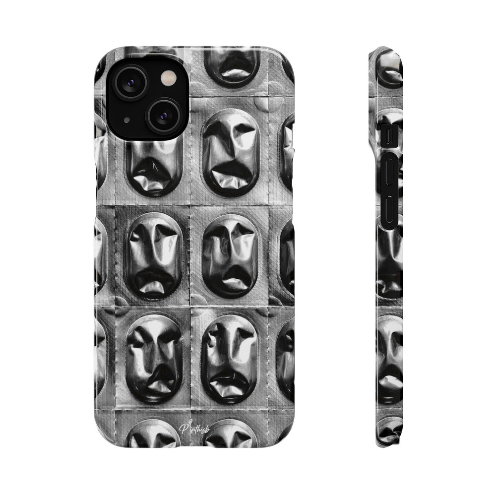 Metallic Mask Grid Snap Case