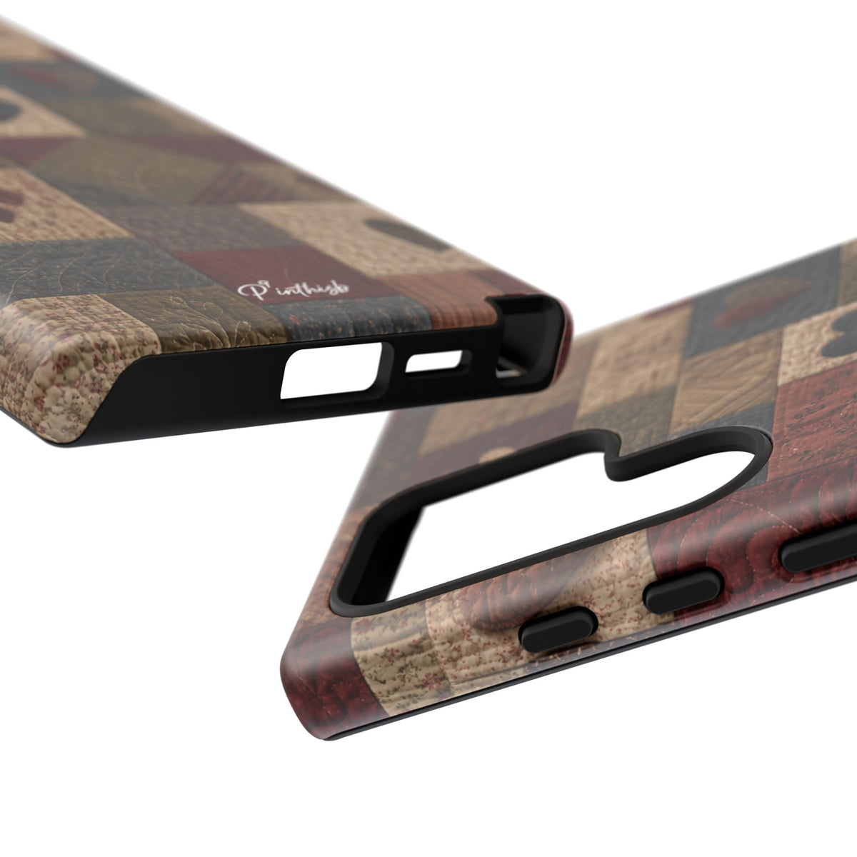 Patchwork Hearts Phone Case