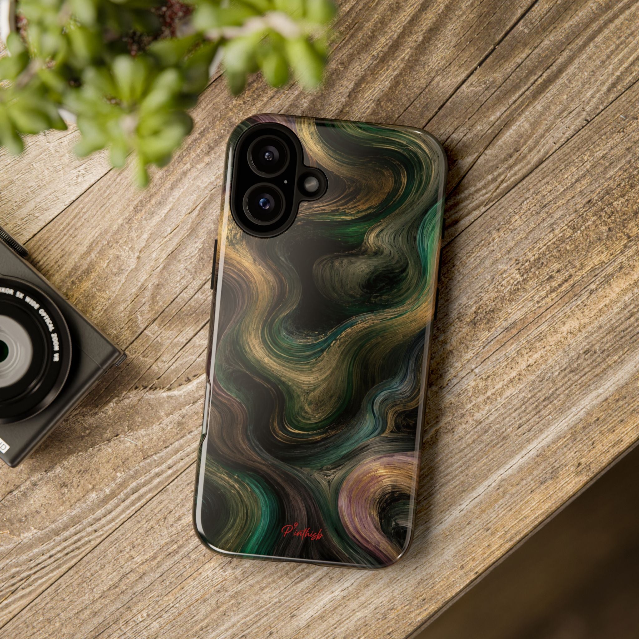 Marbled Forest Tough Phone Case