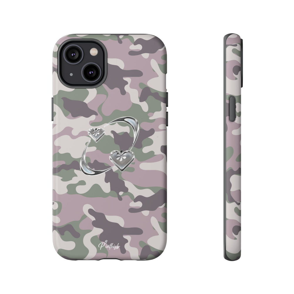 Camouflage Heart Tough Phone Case