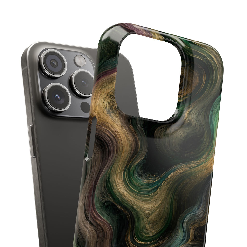 Marbled Forest Snap Phone Case