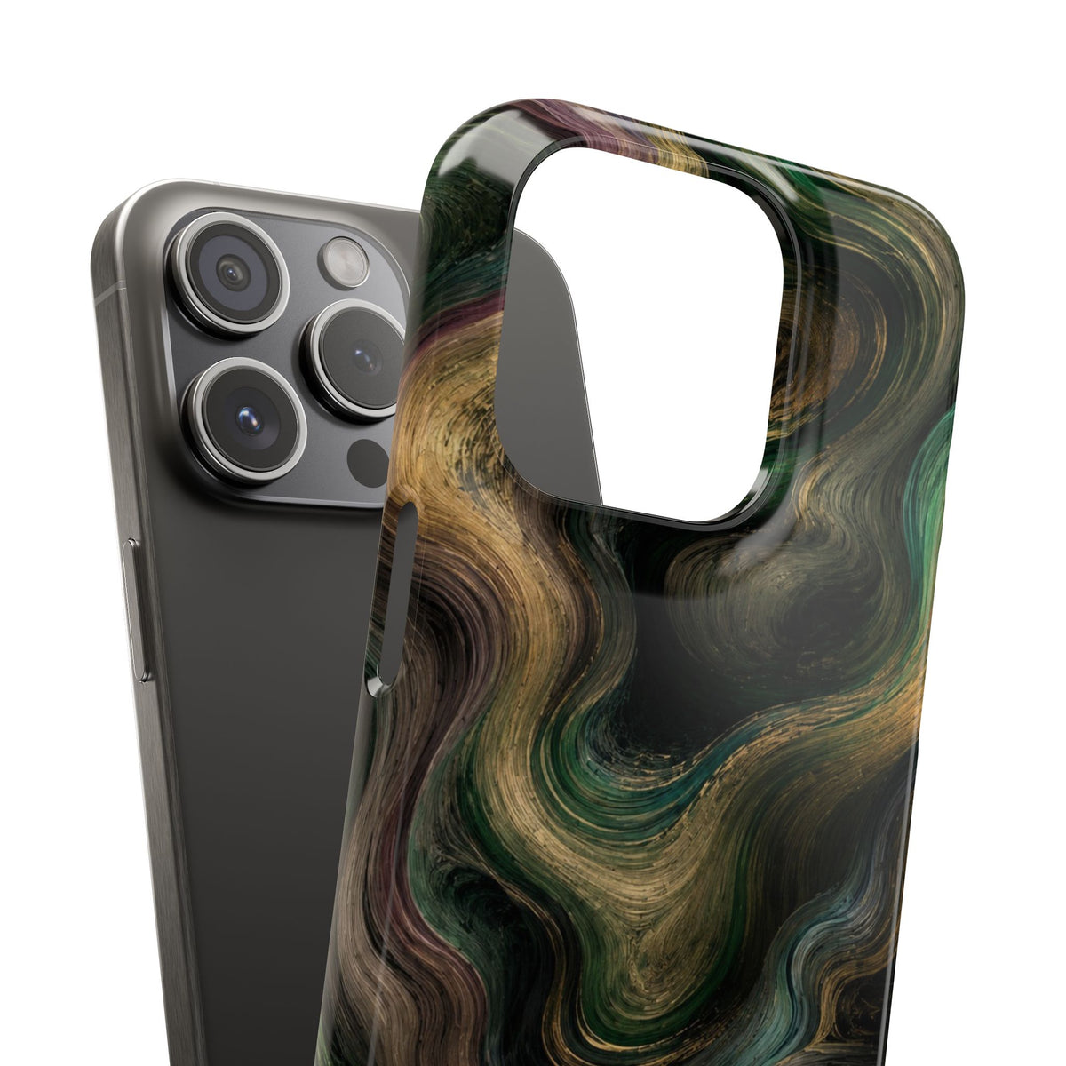 Marbled Forest Snap Phone Case