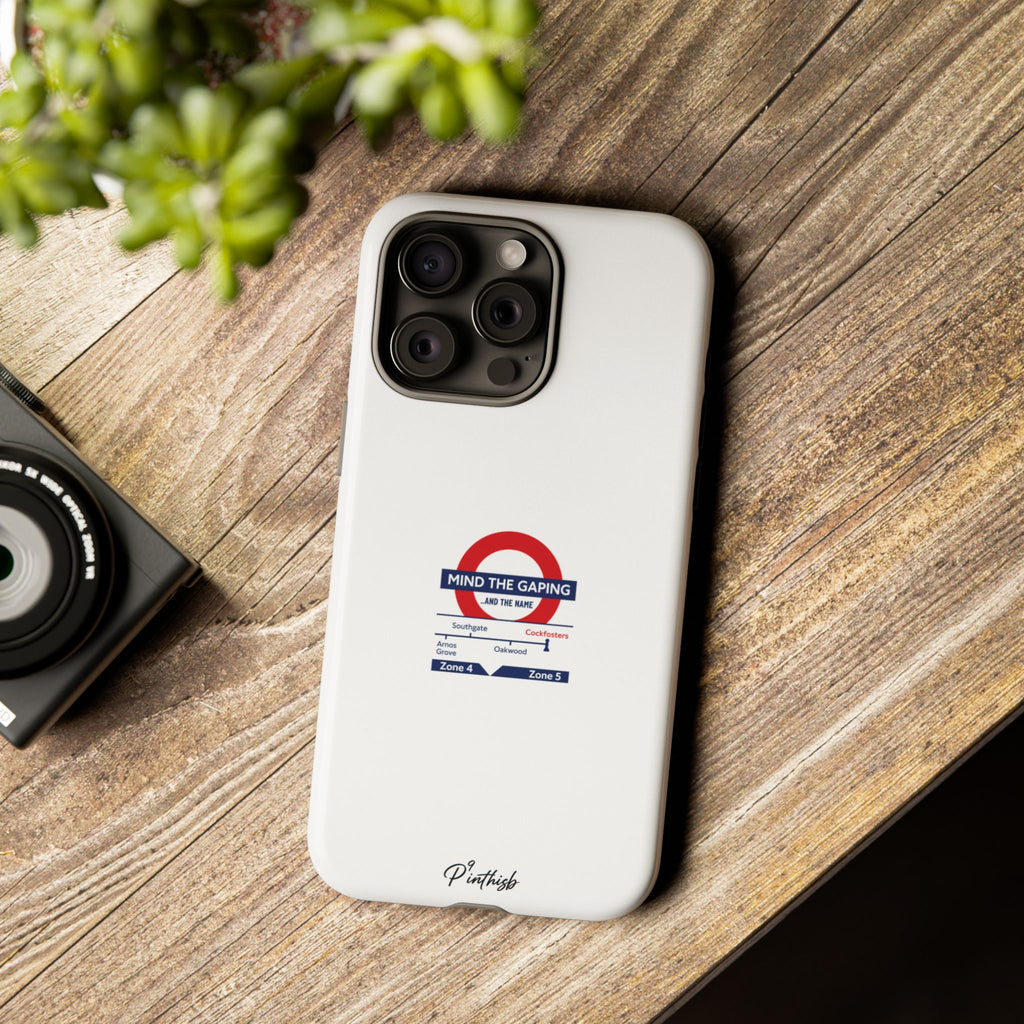 "Mind the Gaping" London Tube Parody Phone Case