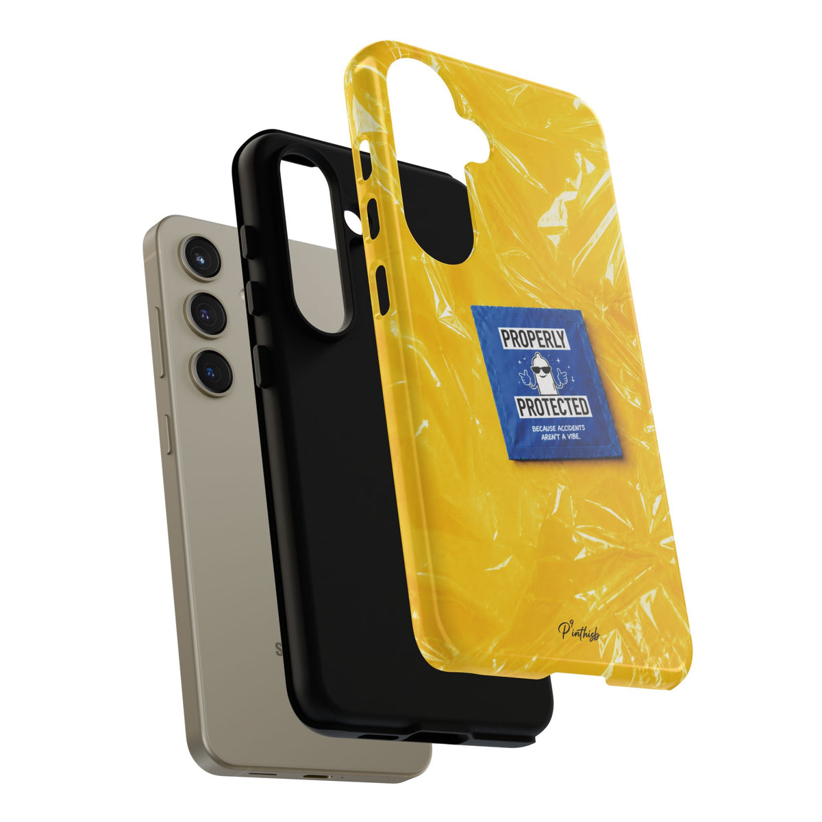 "Properly Protected" Graphic Phone Case